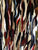 Multi colour Sheared mink flanks fur plate #42