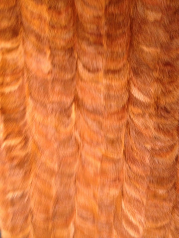 Sienna orange small paw mink paw plate #87
