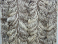 Natural Raccoon paw fur plate #8