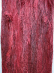 Red raccoon flanks fur plate #15